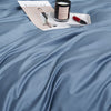 Bettwäsche-Set aus 100 % Baumwolle, einfarbig, Blau