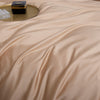 Braunes, einfarbiges Bettwäscheset aus 100 % Baumwolle