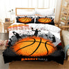 Schwarz-weißer Basketball-Bettbezug