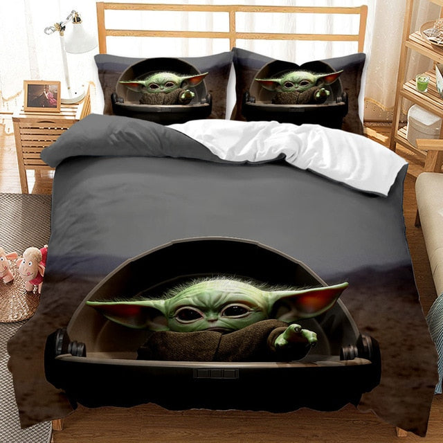 Baby Yoda A L'abris Bettbezug
