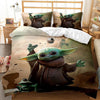 Baby Yoda lässt Objekte schweben. Bettbezug
