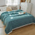 Bettbezug aus Baumwollgaze in Entenblau