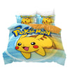 Blauer und gelber Bettbezug von Pokemon Pikachu