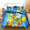 Blauer Bettbezug Die Simpsons-Wasserschlacht