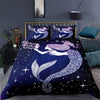 Meerjungfrauenblauer Bettbezug mit Quallen