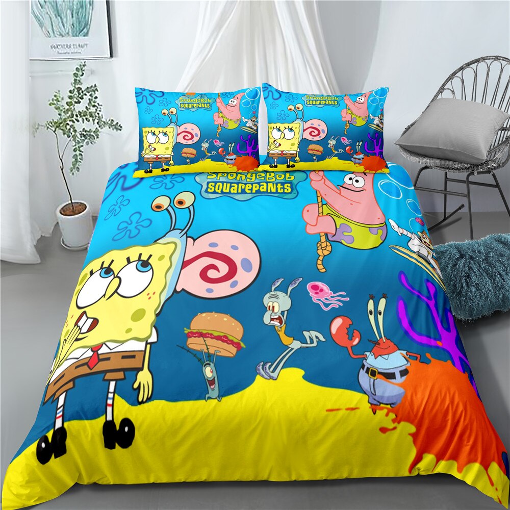 Spongebob Schwammkopf-Bikiniunterteil-Bettbezug