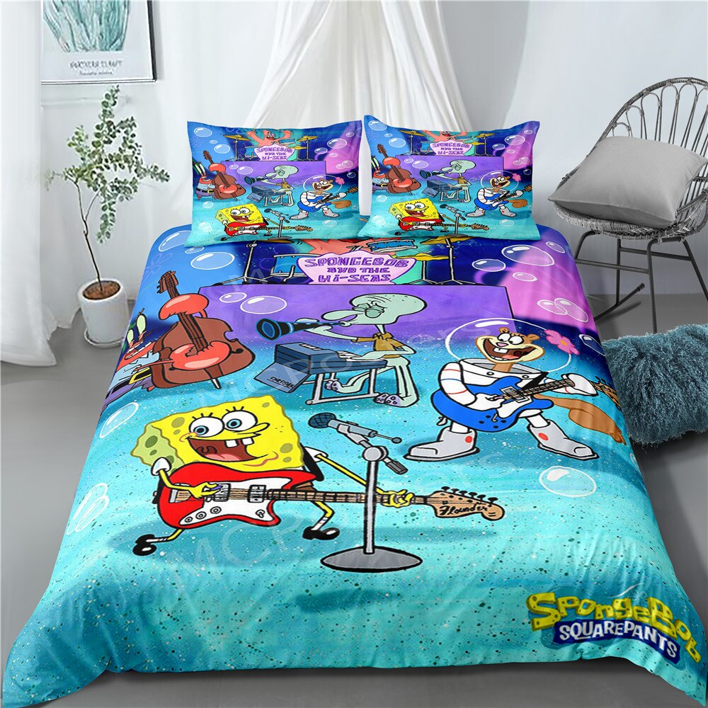 Spongebob-Konzert-Bettbezug