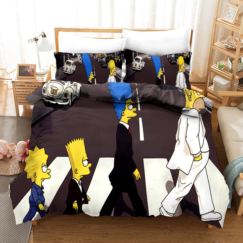 Simpson-Familienkostüm-Bettbezug