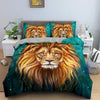 Bettbezug mit Löwe-Zeichnung