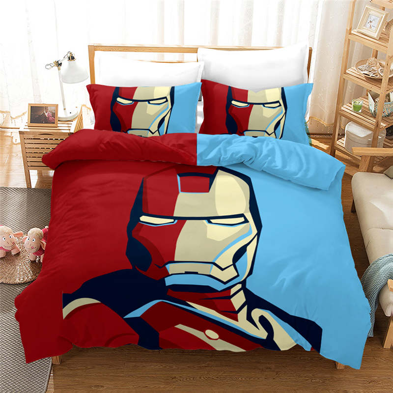 Disney Marvel Iron Man Bettbezug in Rot und Blau