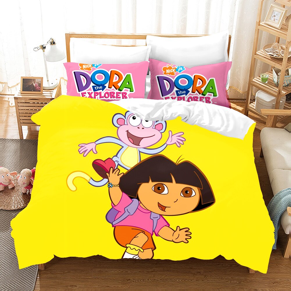 Dora The Explorer Gelber Bettbezug