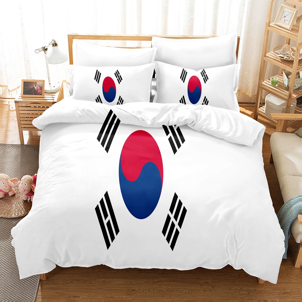 Bettbezug mit Südkorea-Flagge