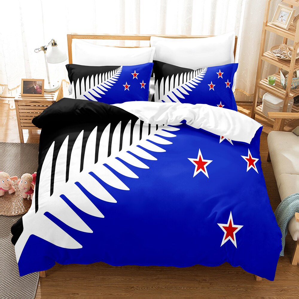 Bettbezug mit neuseeländischer Flagge