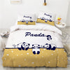 Niedlicher Panda-Familien-Bettbezug