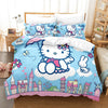Blauer Hello Kitty Bettbezug