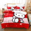 Bettbezug Hello Kitty Rosa und Rot