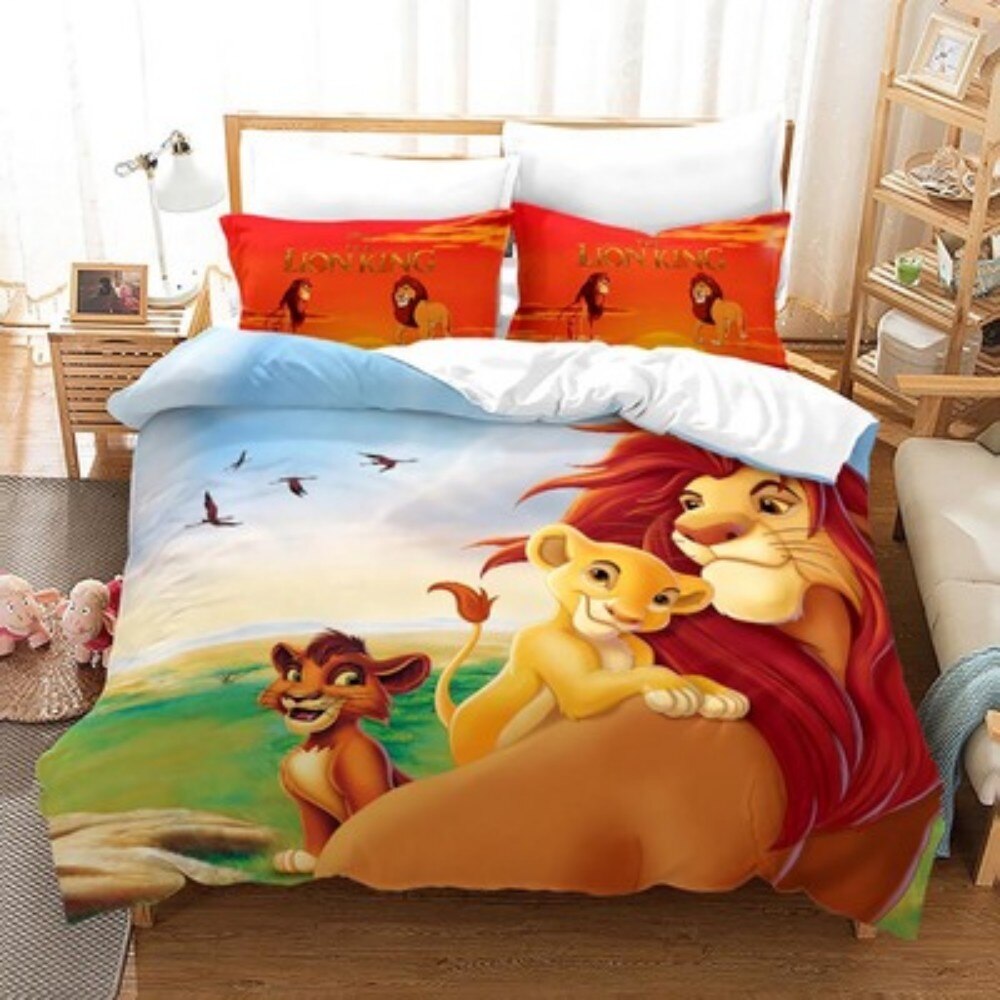 Der König der Löwen Mufasa und die Löwenbabys Bettbezug