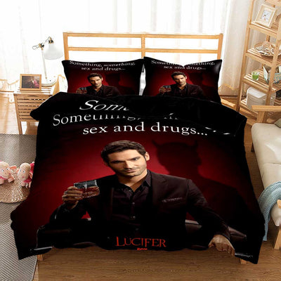 Sex und Drogen Luzifer Bettbezug
