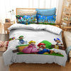 Mario und Pfirsich Bettbezug