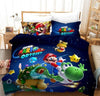 Bettbezug Mario und Yoshi in der Nacht