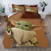 Baby Yoda Brauner Bettbezug