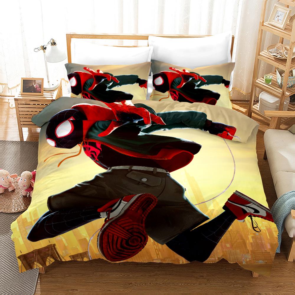 Bettbezug Marvel Spider Man Gelber Hintergrund
