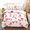 Weißer und roter Mickey-Mouse-Bettbezug