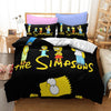 Schwarzer Bettbezug Familie Die Simpsons