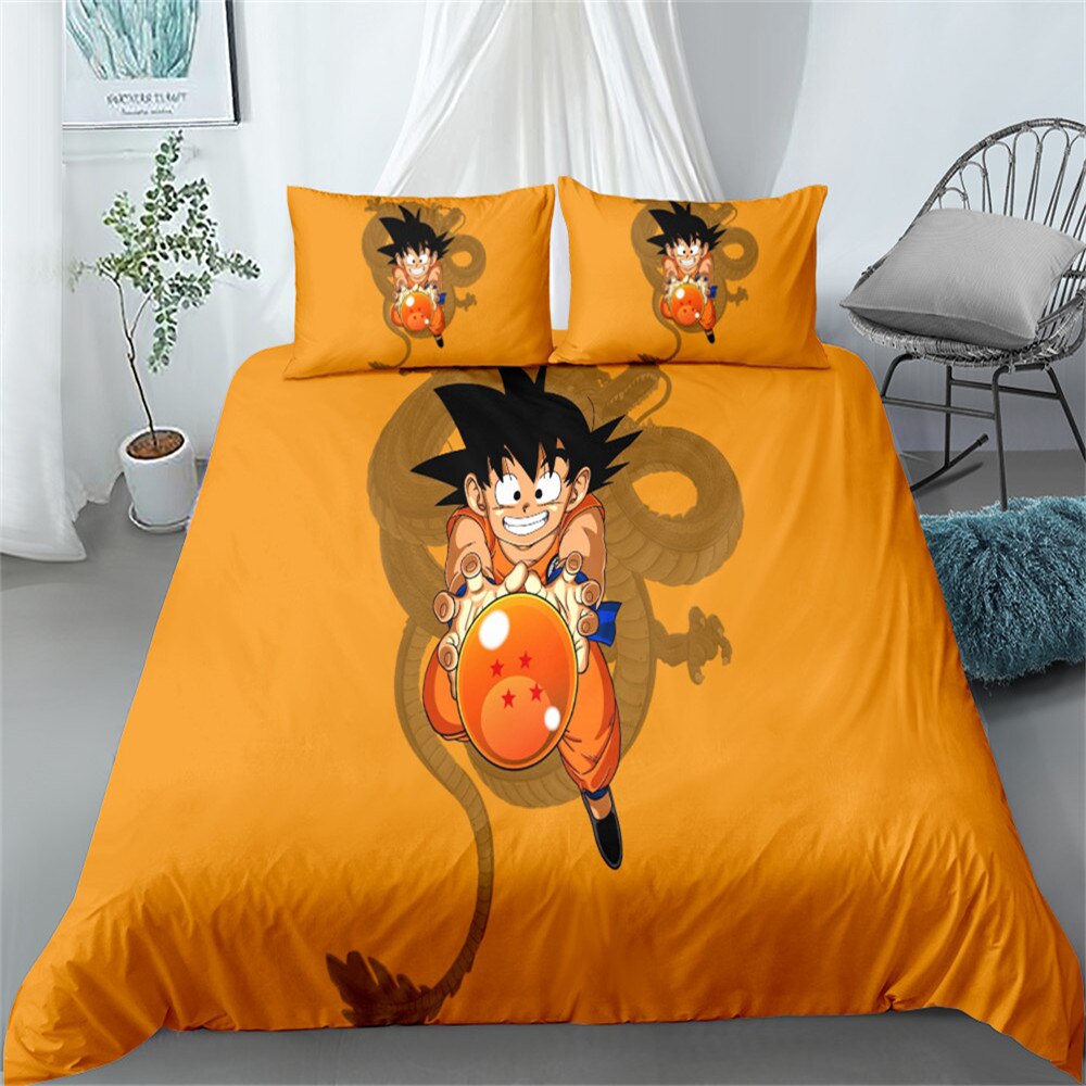 Dragon Ball Goku Orange Bettbezug