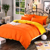 Orangefarbener Polyester-Bettbezug