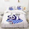 Niedlicher schlafender Panda-Bettbezug