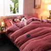 Ultraweicher rosafarbener Bettbezug aus Polycotton