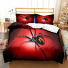 Roter Spinnen-Bettbezug