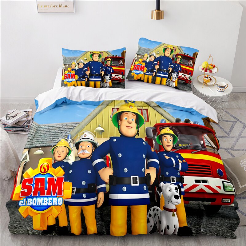Bettbezug Feuerwehrmann Sam und seine Mannschaft