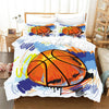 Bettbezug im Basketball-Zeichnungsstil