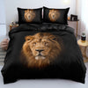 Bettbezug mit Löwenkopf