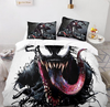 Schwarzer Venom Head Bettbezug