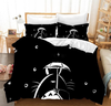 Totoro Bettbezug Schwarz-Weiß-Regen