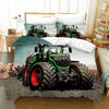 Grüner Traktor-Bettbezug