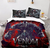 Lila und roter Venom-Bettbezug