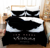 Schwarz-weißer Face Venom Bettbezug