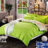 Grüner Bettbezug aus Polyester