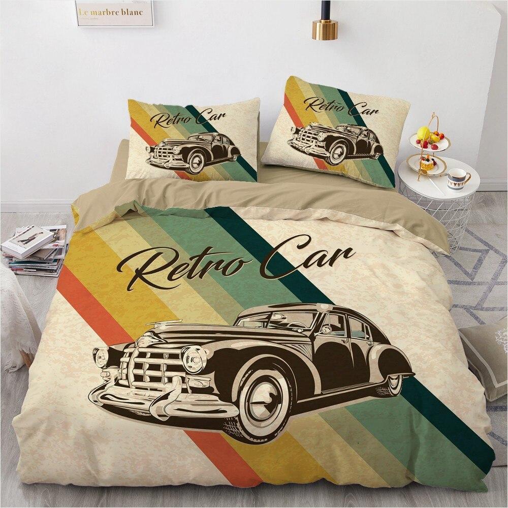 Vintage-Retro-Auto-Bettbezug