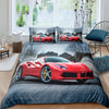 Bettbezug mit rotem Ferrari-Auto