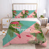 Tropischer Flamingo-Bettbezug 140 x 200