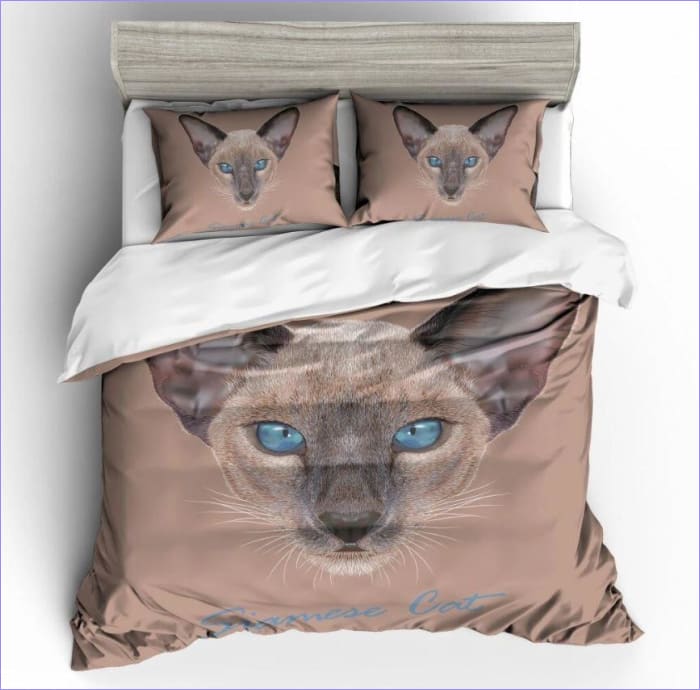Bettbezug 200x200 Katzenmuster