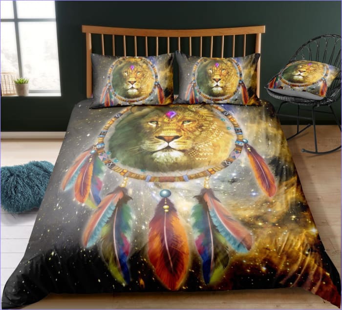 Löwe-Traumfänger-Bettbezug