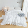 Klassischer weißer Bettbezug