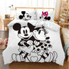 Mickey und Minnie Weißer Bettbezug