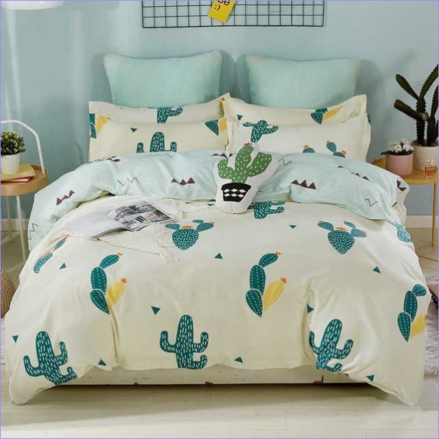 Bettbezug Kaktus-Stil-Zeichnung